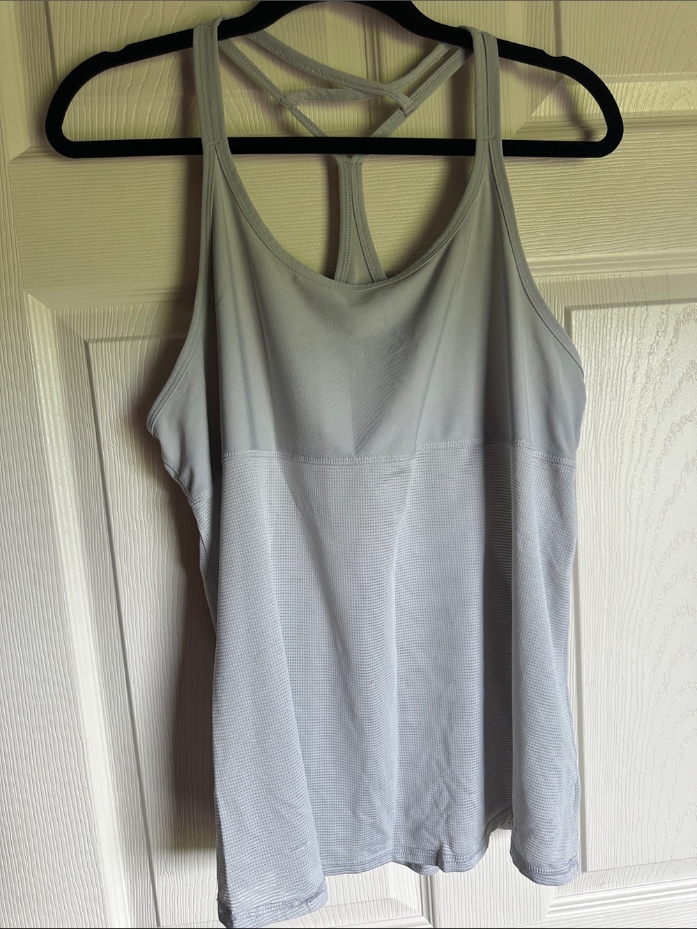Hind Light Gray Strappy Racerback Tank Top